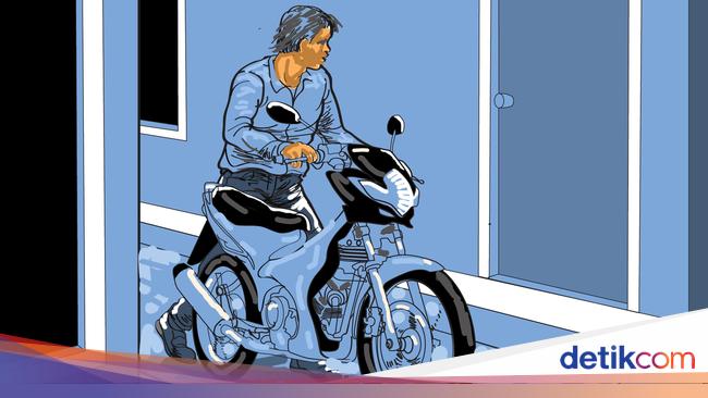 Friends pretended that the man’s motorcycle was taken away in Bogor and the vehicle registration