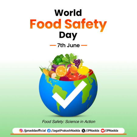Food source of our energy, it is necessary to pay attention to food security: JP Nadda