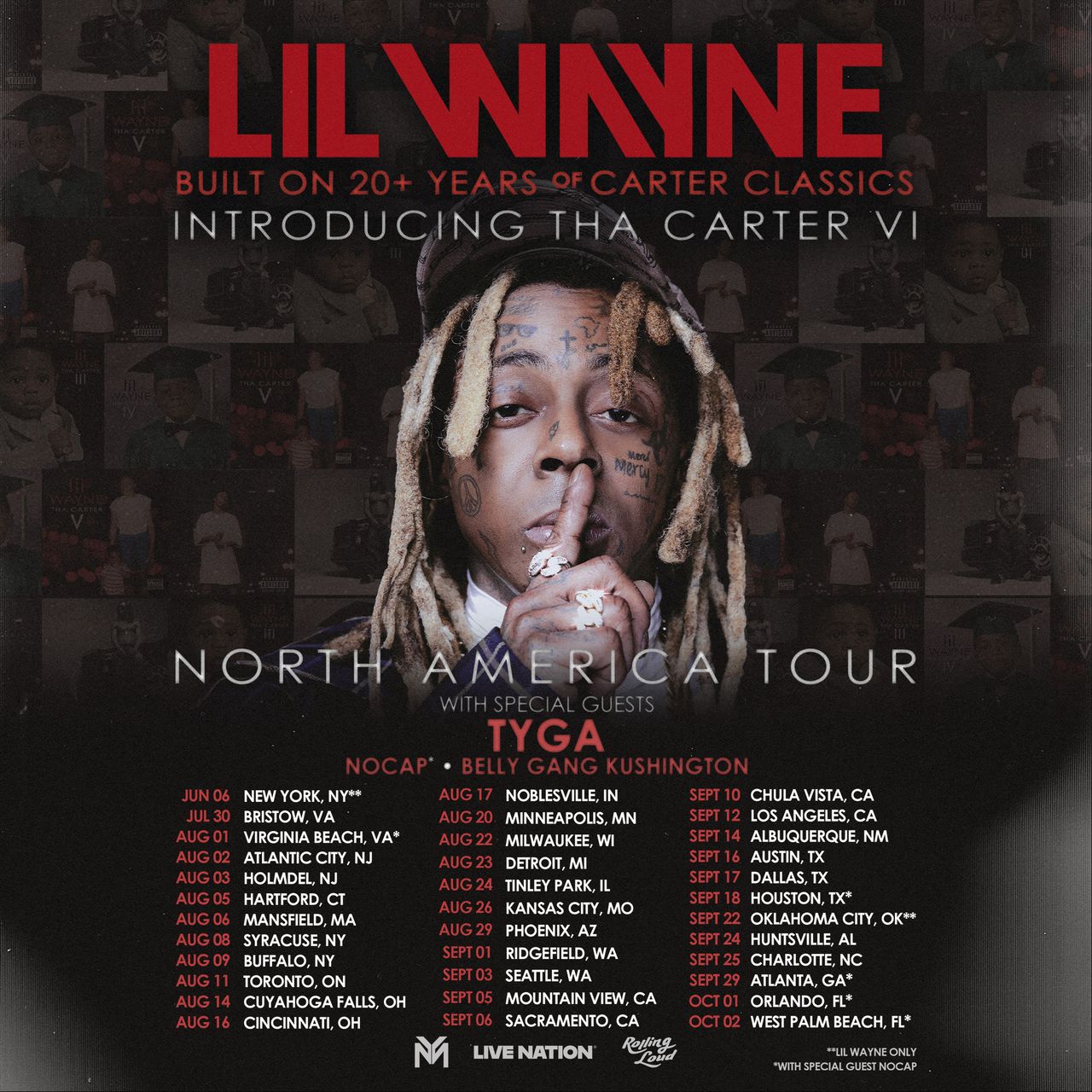 Lil Wayne Announces Tour for New Album said Carter VI – ryan