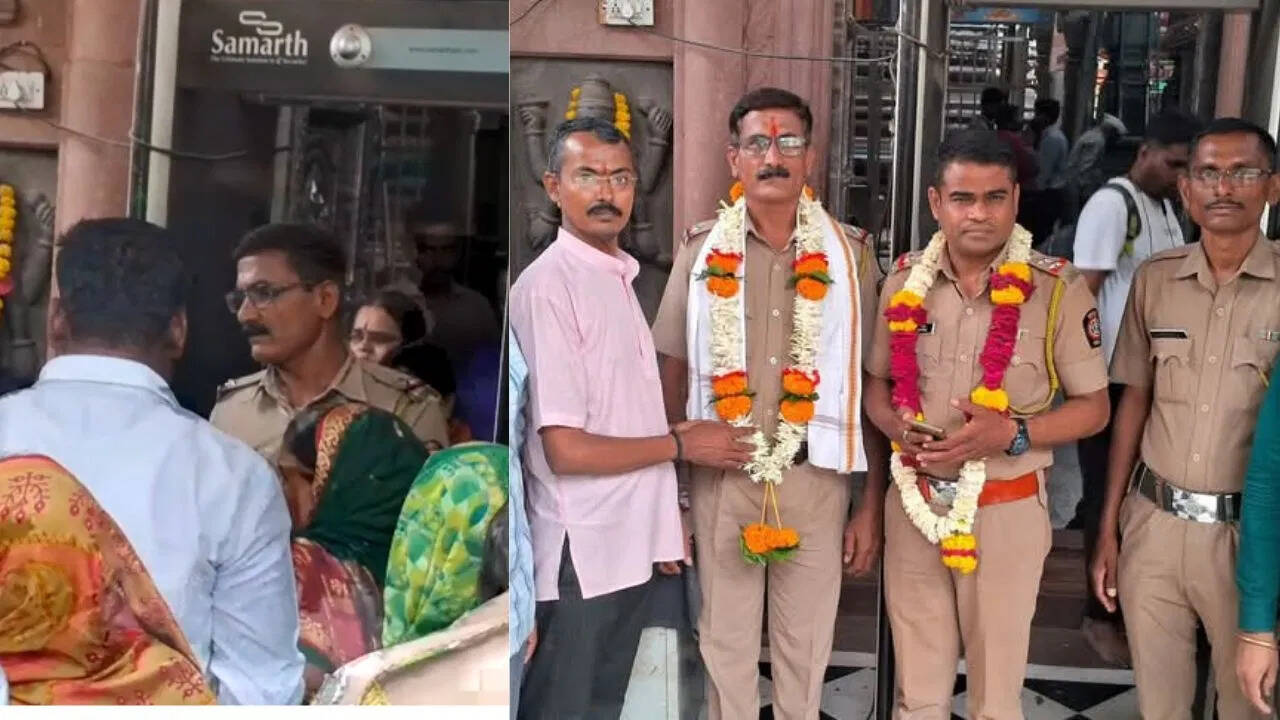 Black marketing in the name of VIP Darshan in Pandharpur Vitthal Temple, collision between police and former driver