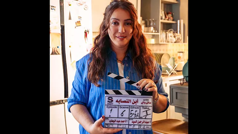 كندة-علوش-تستعد-لتصوير-كواليس-مسلسل-ابن-النصابة-“