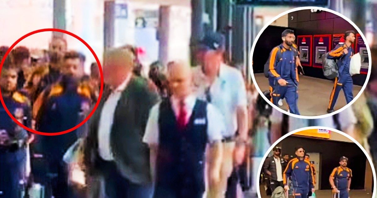 Team India showed up to play the first test and fight the crowd in a local train