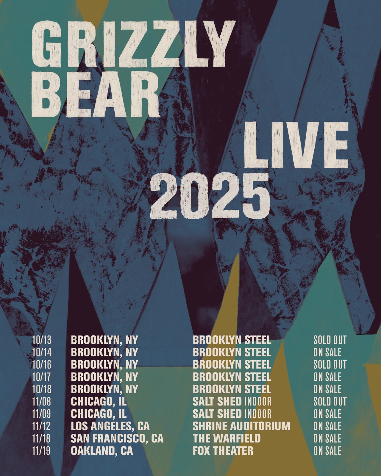 Grizzly Bear Add More Date to First Tour Since 2019 – ryan