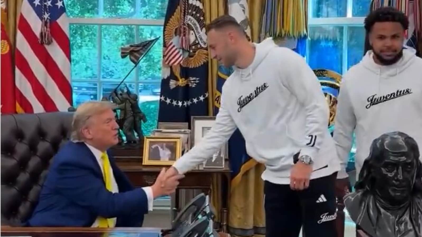 Watch | Donald Trump leaves Juventus soccer team speechless with his ‘transphobic’ question: ‘Can a woman …?’ | Today news