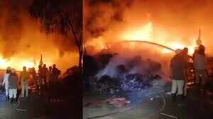 Fel fire in Jaipur’s plastic pipe factory watching video