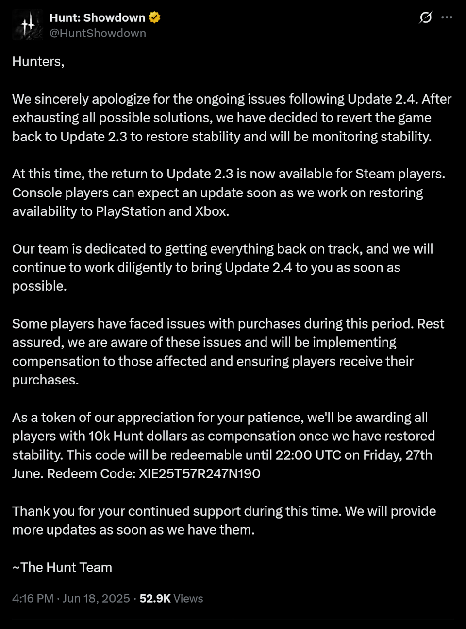 Showdown 1896 Goes Offline for A Day After Its Latest Update Caudate So Many problems Cryek – ryan
