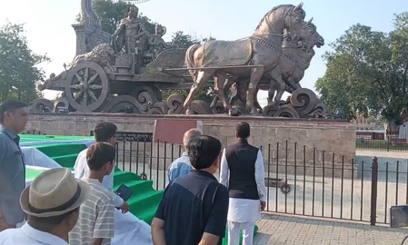 Special preparation for yoga day in Kurukshetra, Haryana, MP Naveen Jindal took stock
