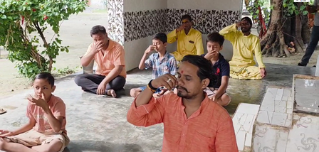 Yoga day celebrated in the birthplace of Maharishi Patanjali, gave a message to stay healthy
