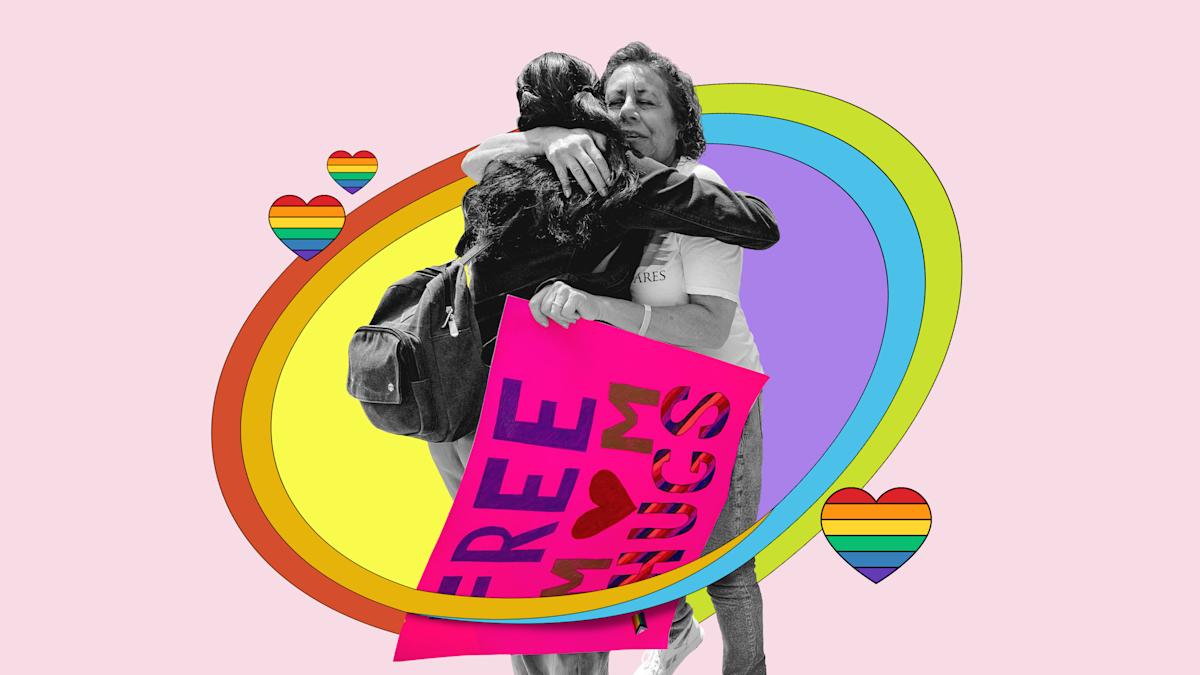 Need a ‘free dad hug’ or ‘free mom hug’? These pars are giving say out at pride. – ryan