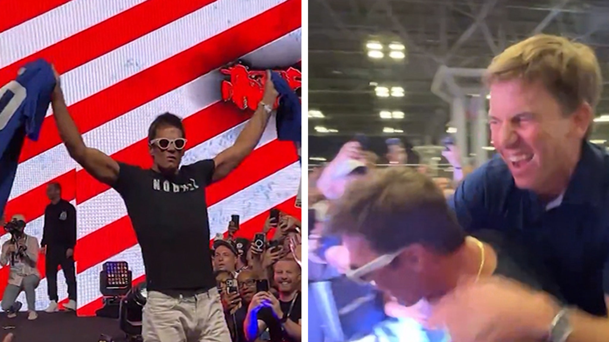 tom-brady-rips-up-manning-jersey-at-fanatics-fest,-eli-is-available-in-the-market-in-wwe-model!