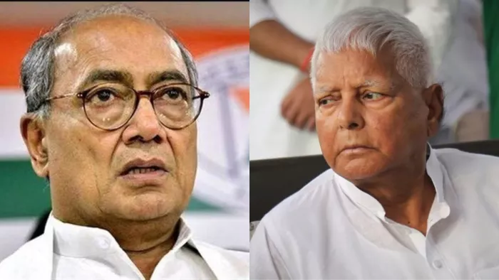 Bihar -politics: Digvijay Singh, leader of the congress, met Lalu Yadav, said – he is my senior leader and older brother – Digvijay Singh meets Lalu Prasad Yadav in Patna