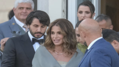 الملكة رانيا تتألق في حفل زفاف بيزوس وسانشيز في إيطاليا