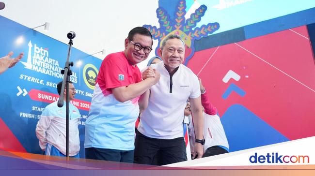 Moment Zulhas & Pramono Open Btn Jakarta International Marathon