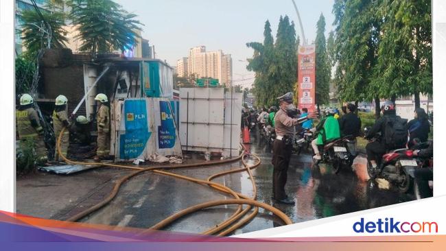 The electric generator burned in the Western jackparta, the traffic in the direction of the Pesanggrahan still