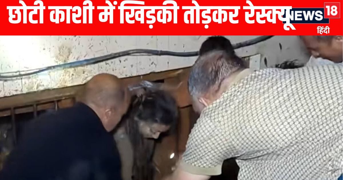 Mandi -flood video: Mobile lights, people riding a hammer against the wall, saved 4 people, including Raong -Raging Rescue, JBT