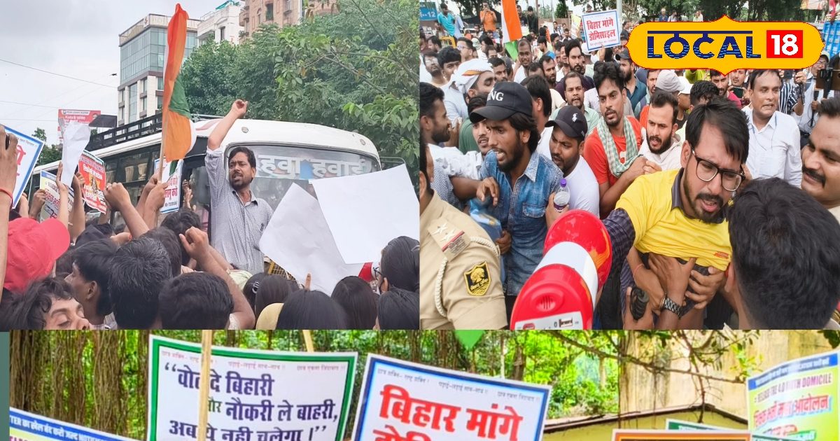 There was a Rukus in Bihar due to residences, roads in Patna, students held this question