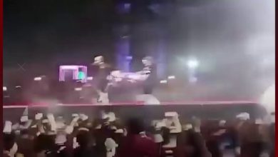 لحظة سقوط صاروخ ألعاب نارية خلال حفل محمد رمضان في الساحل الشمالي