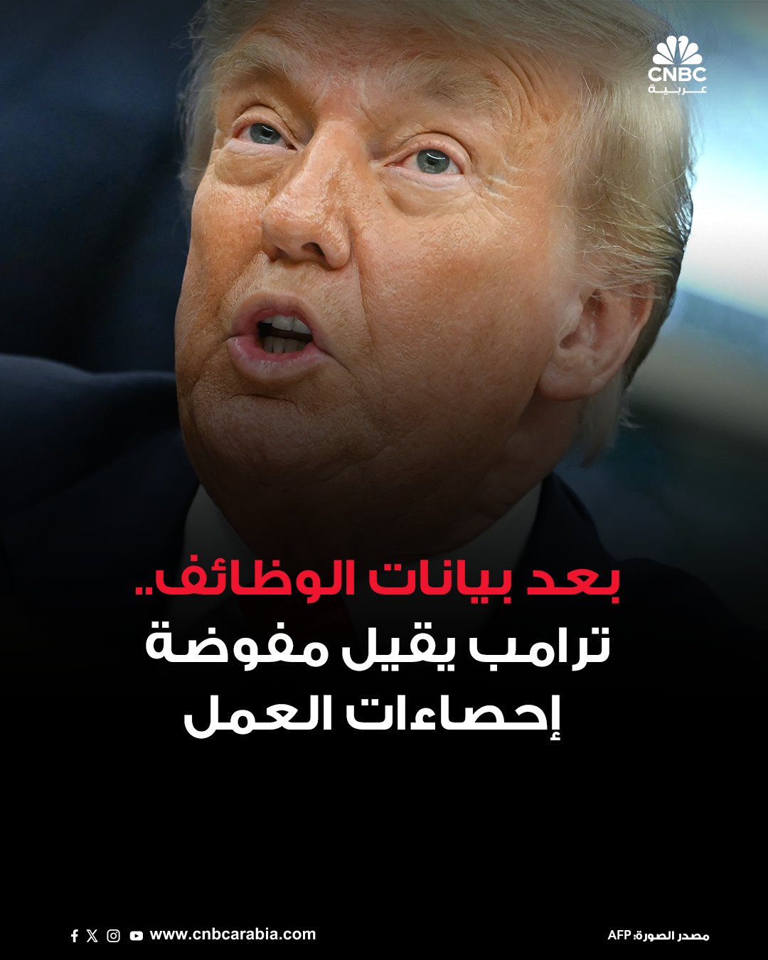 الرئيس الأميركي دونالد ترامب، يقيل مفوضة مكتب إحصاءات العمل، بعد ساعات من إعلان الوكالة أن نمو…
