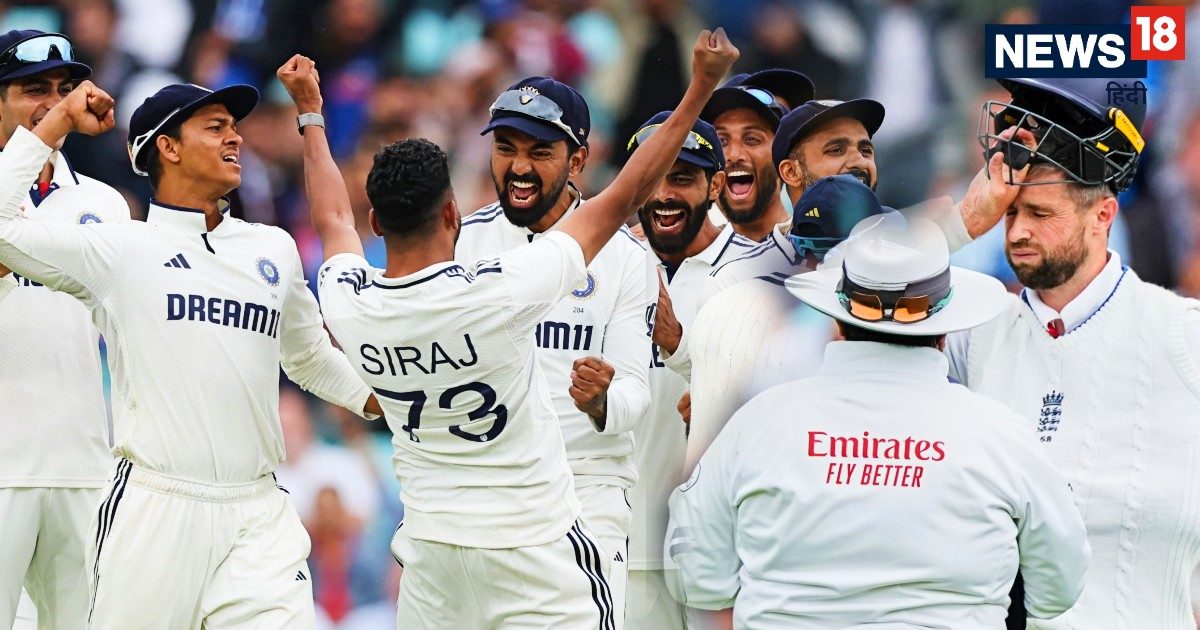 Who is the Pakistani person who was the five days of the oval test with Team India