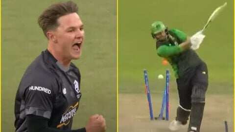 22 -year -old Sonny Baker also threw the quick ball of the bullet, keeping looking at James Vince, 12 years old