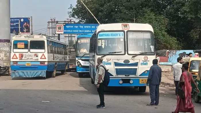 Good news for passengers, Haryana roads will get new buses; The velocity will be filled on the roads from this day -NCR -NEW AC -BUYS arrive at Faridabad Depot Haryana roads
