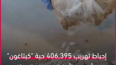 إحباط تهريب 406,395 حبة “كبتاغون” مخبأة ب فرو “أغنام” عبر منفذ الحديثة