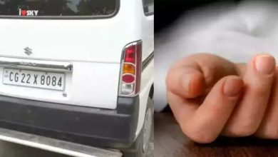 Ward councilor who trampled the girl who goes to school in Sarangarh Biligarh came to angry people on the road after the accident
