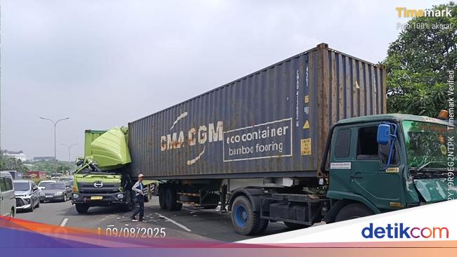 Trailer vs vs vs cars in the jorr -toll road, 1 person injured