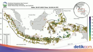 BMKG record 3,375 earthquakes in Indonesia during July 2025