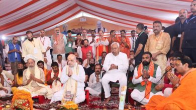 Amit Shah caught the hand on his hand