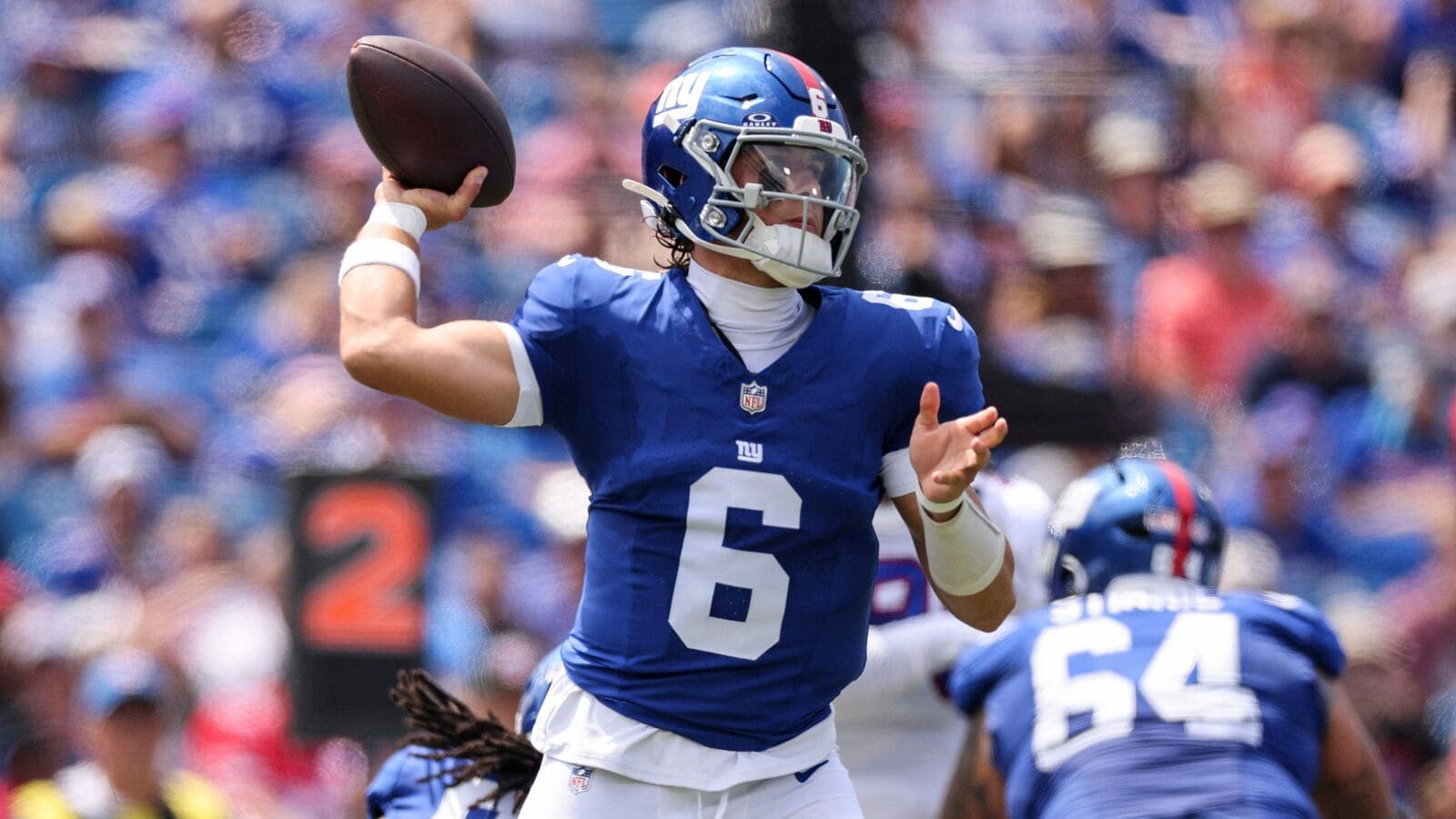 Jaxson Dart throws 29-yard TD Pass to Lil’jordan Humphrey in Giants’ pre-season debut | Watch video