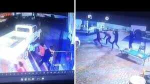 Miscrants attacked Jaipur’s petrol pump with sticks, full incident in CCTV footage
