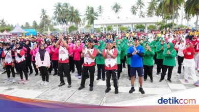 Pangandaran -Police Station welcomed red and white