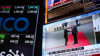 US stocks fall from record levels amid different economic data