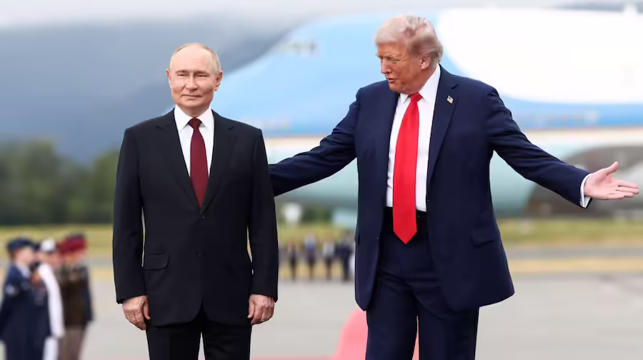 Donald Trump welcomed the Russian president in Alaska, video went on social media viral