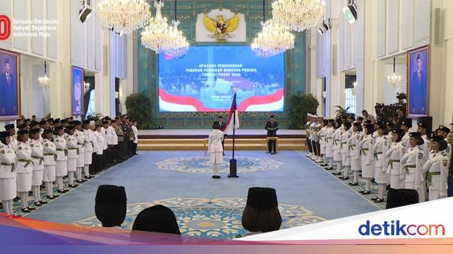 Minister of State Secretary Limited 76 members of Pascraka 2025 in the palace, Megawati was present