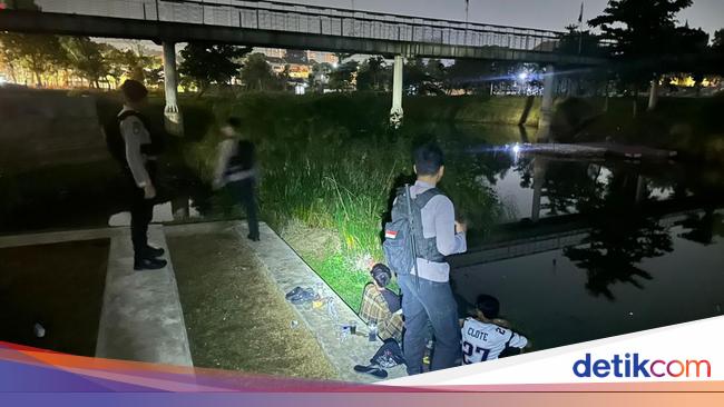 Police have arrested 4 young men to fight in South Jakarta hid in the grave