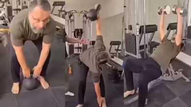 Owaisi has been seen sweating in the gym, leaving politics, the 56-year-old leader’s power show in viral video flew away people’s senses