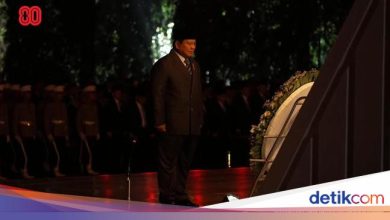 Prabowo leads the national pilgrimage ceremony and sacred commitment in TMP Kalibata