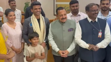 Shubhanshu Shukla: Shubhanshu Shukla, who returned to India after waving the glory in space, a strong reception at Delhi Airport – the group captain Shubhanshu Shukla returns in India