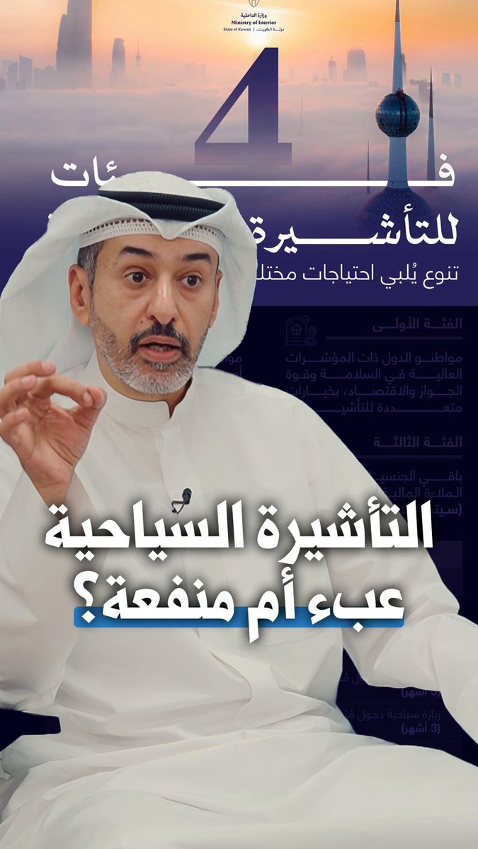محمد البغلي: تسهيلات دخول الوافدين إلى الكويت.. عبء أم منفعة؟