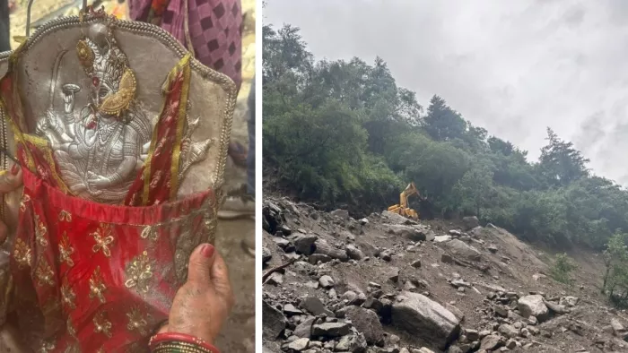 UTTARKASHI NEWS: 400 -Year –old Kuldevi Maa Rajarajeshwari found a miracle of 400 -year -old culinary maa rajarajeshwari, 400 year old rajrajeshwari idol after flood