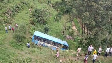 HRTC -Bus fell into a ditch in Mandi, 4 dead, very injured
