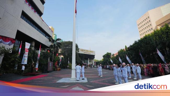 Marching Band Disability Netra enriches the 80th anniversary of the Republic of Indonesia at the Ministry of Social Affairs