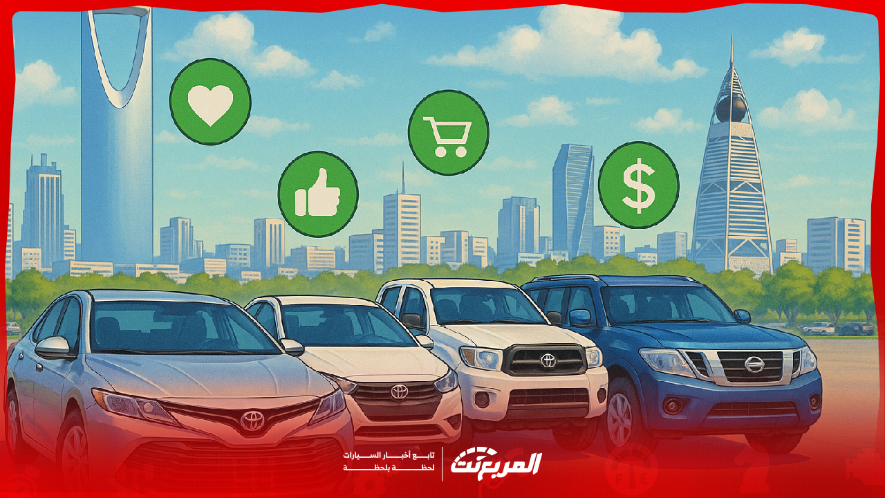 أكثر السيارات المستعملة طلبًا في السعودية خلال 2025