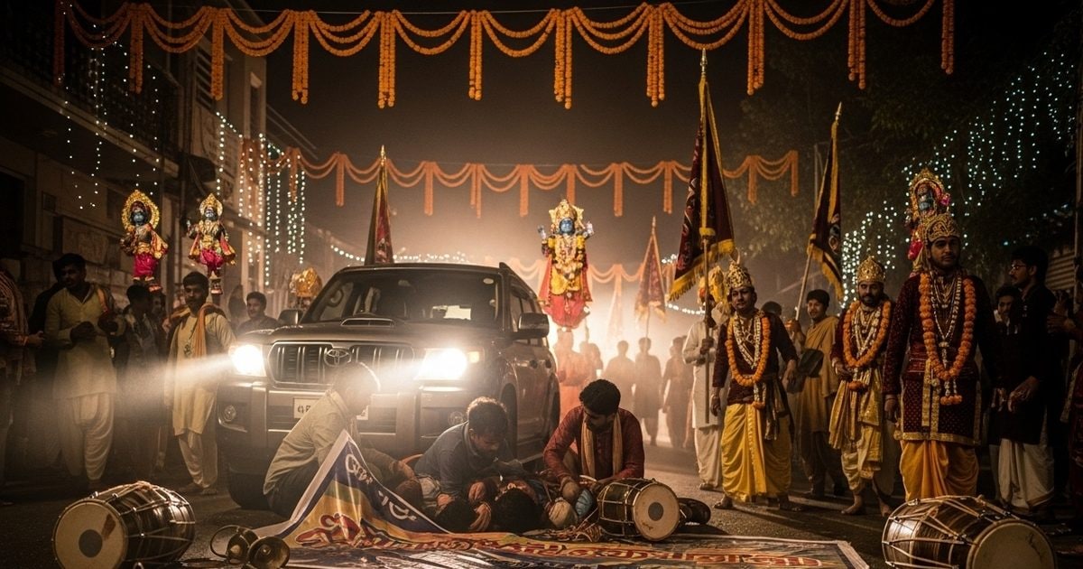 Big accident on JanMashtami! SUV of Minister Hari Sahni’s convoy crushed Kirtanis, three conditions of critical importance