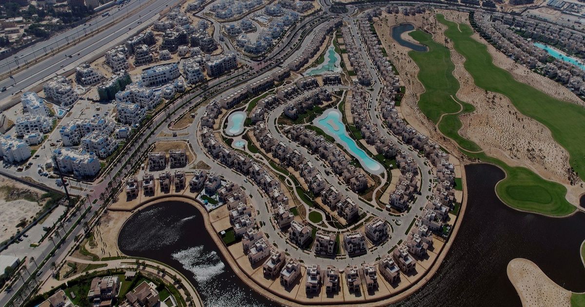 How is the real estate card on the northern coast in Egypt formed again?
