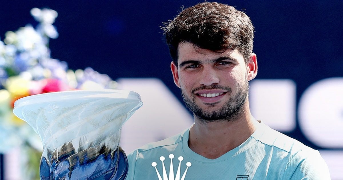 Alkaraj won the Cincinnati Open Tennist tournament, sinner stepped out in the first set