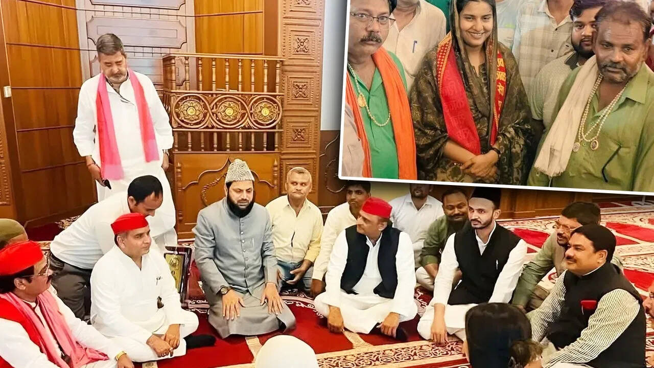 Akhilesh Yadav’s ‘Harmony Politics’ Before election of the meeting, BJP accused of abusing religious place