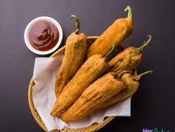 Mirchi Pakoda recipe, which takes directly to Rajasthan